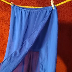 🍋Flowy Sheer Blue Skirt!🍋